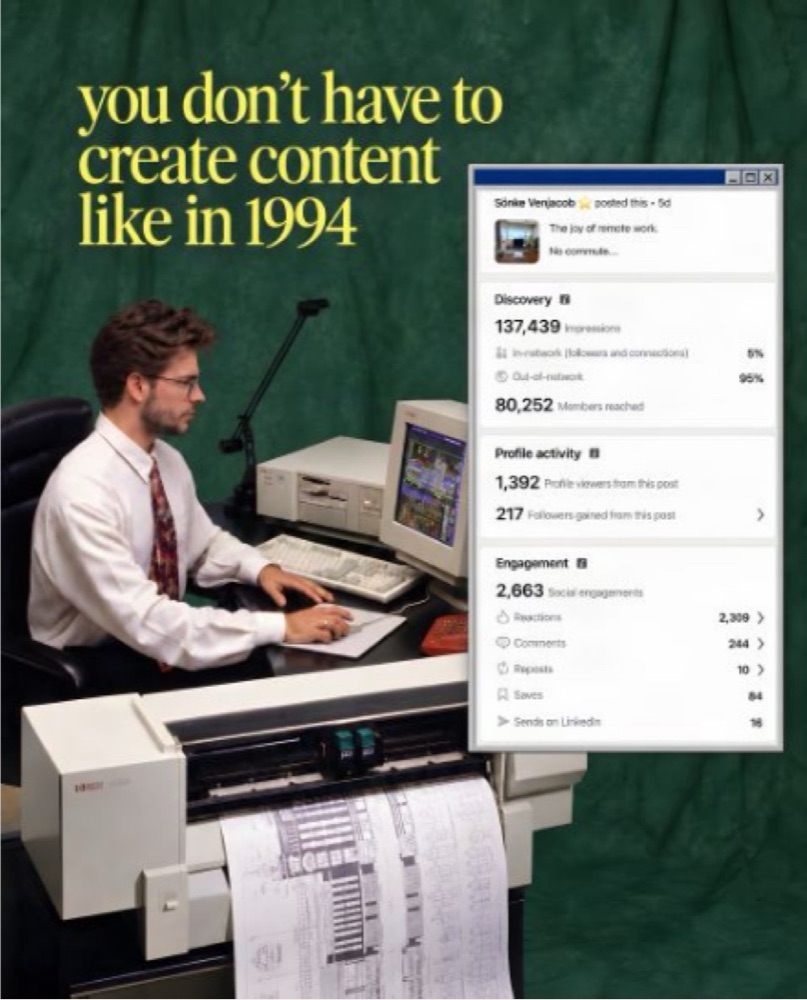 Special edition: you don’t have to create content like in 1994